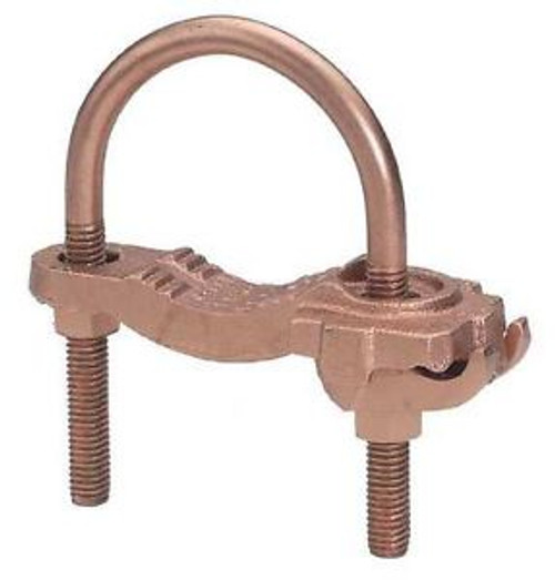 BURNDY GAR3904BU Pipe Ground Clamp,4AWG,6.5In