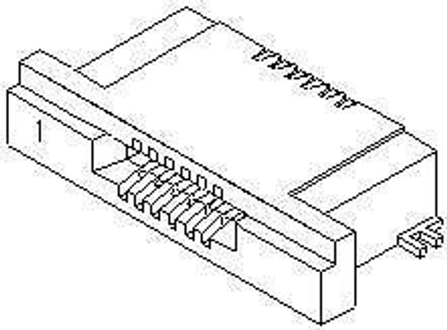 FFC & FPC Connectors 0.5 FPC ConnNonZIF B tmCont22CktEmbsTpPkg (50 pieces)