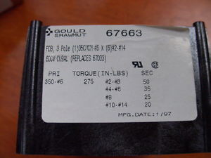 GOULD Terminal Block 67663    NEW