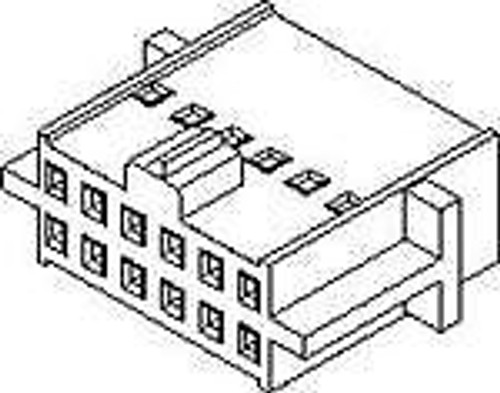 Headers & Wire Housings C-Grid Crp Conn Hsg Hsg DR FL Polz 14Ckt (100 pieces)