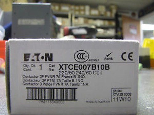Eaton Cutler Hammer Klokner Moeller XTCE007B10B contactor