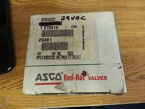 #8262G202 24V ASCO SOLINOID VALVE