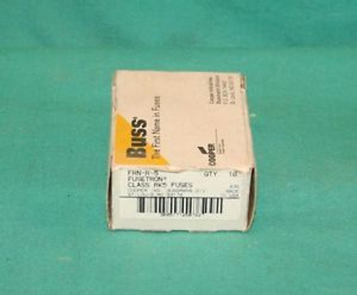 Buss, FRN-R-5, Bussman Cooper Fusetron Dual Element Time-Delay Fuse 10/box NEW