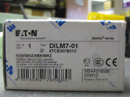 Eaton Cutler Hammer Klokner Moeller DILM7-01 contactor XTCE007B01C