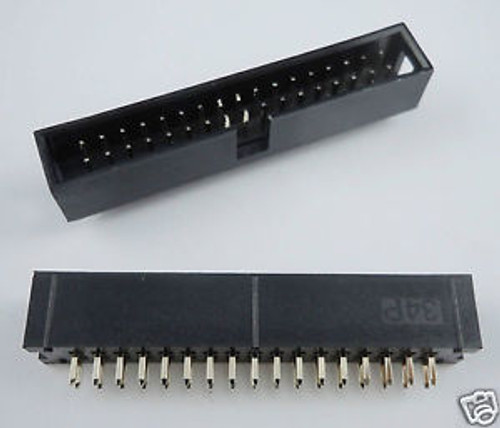 500 Pcs 2.54mm 2x17 Pin 34 Pin Straight Male Shrouded PCB Box header IDC Socket