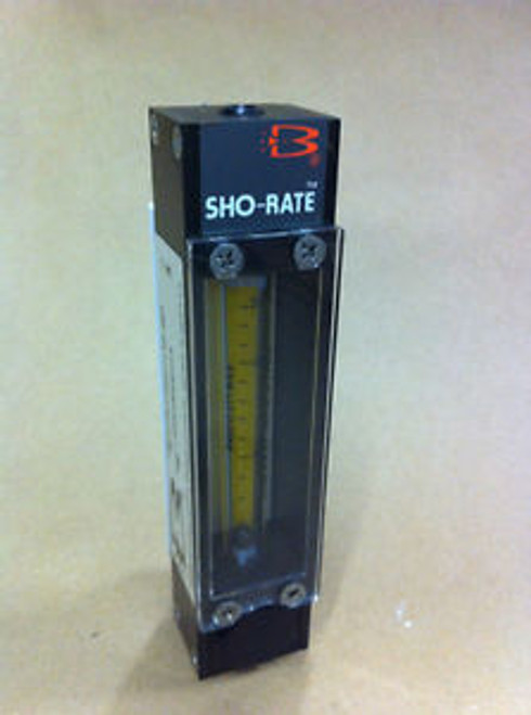 Brooks Sho-Rate Acrylic Tube Flow Meter #1350-EHB9AEA1A