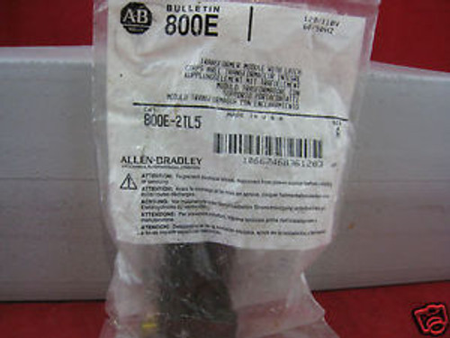 ALLEN BRADLEY 800E-2TL5 22.5MM PB LATCH MNT. POWER MOD., 2 ACROSS, TRANSFORMER