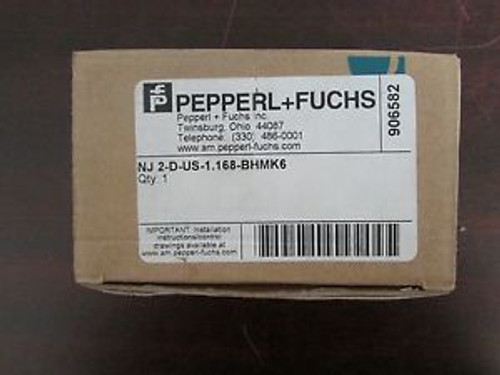 PEPPERL + FUCHS Proximity Sensor NJ 2 D US 1.168 BHMK6  NJ 2-D-US-1.168-BHMK6