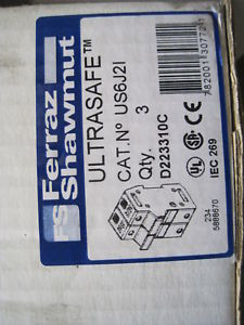 3 NEW FERRAZ SHAWMUT US6J2I FUSE HOLDER 60AMP  BOX OF 3