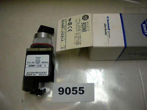 Allen Bradley 800Mr-Jh2Bla Selector Switch Black Knob Ser.C New