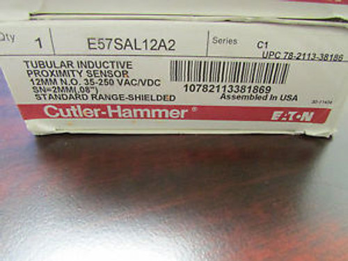 Eaton Cutler Hammer E57SAL12A2 Tubular Inductive Proximity Switch Sensor series