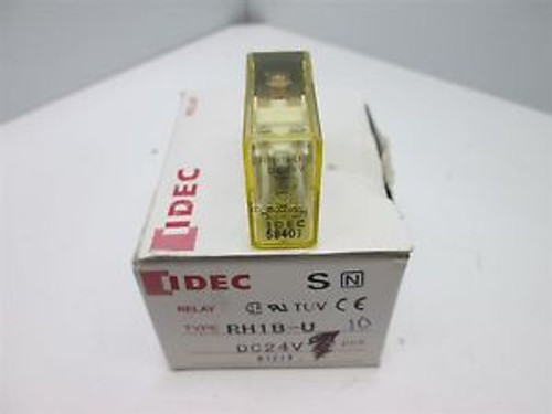 NEW  10 IDEC RH1B-U Relays 24VDC 10A