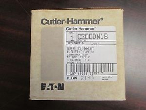 EATON CUTLER HAMMER Overload Relay C300DN1B