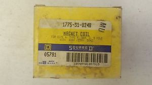 SQUARE D 1775-S1-U24B MAGNET COIL FOR SIZE 4 TYPE F SER.C 5 POLE 600V
