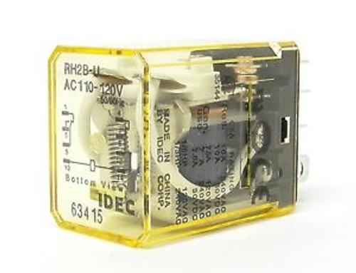 ( 10) IDEC relay RH2B-UAC110-120V 50/60Hz compact power relay