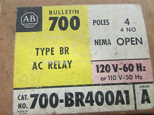ALLEN-BRADLEY 700 BR400A1 AC Relay 4 Poles
