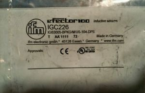 NEW Efector100 Inductive Sensor IGC226