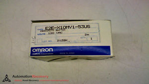 OMRON E2E-X10MY1-53US PROXIMITY SENSOR 2M 120VAC, NEW