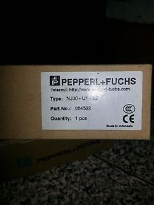 PepperL & Fuchs 084522 NJ30+U1+E2 Proximity Sensor NEW