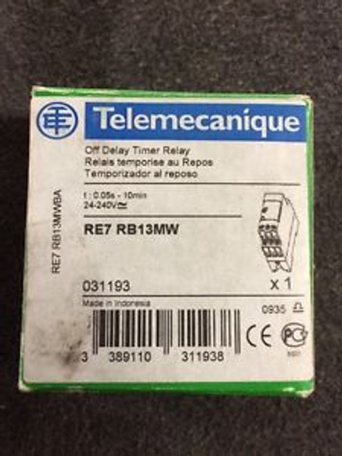 Off delay timer relay RE7RB13MW TELEMECANIQUE RE7-RB13MW