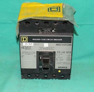 Square D Schneider Eaton FAL32015 Molded Case Circuit Breaker 15A