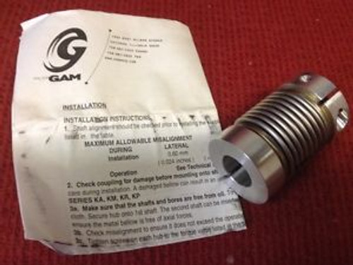 GAM - Part #KM-12 - Bellows Coupling - 3/8 x 3/4 - NEW