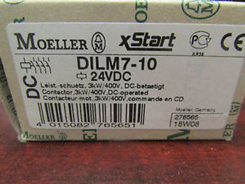 DILM7 10  EATON Klockner Moeller XStart  24 vdc  Contactor