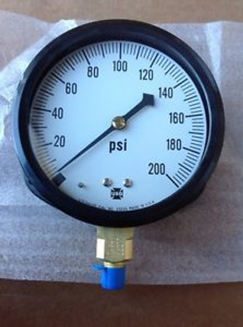 Ametek 5801, 0-200 PSI Pressure Gauge, 1/4 ANPT LM, 4-1/2