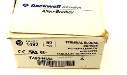 New ALLEN-BRADLEY 1492-HM3 TERMINAL BLOCKS SER. A 50 PCS.