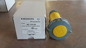 ME 330C4W 30A 3W 125V  Interchangeable  W/T - HBL330C4W  NIB  PIPESTONE