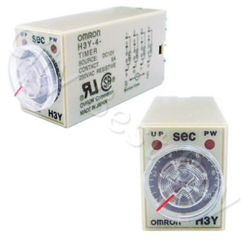 10 x H3Y-4 DC12V 10SEC 10S OMRON RELAY TIMER 4PDT 14 PIN PYF14A PYF14A E PY14
