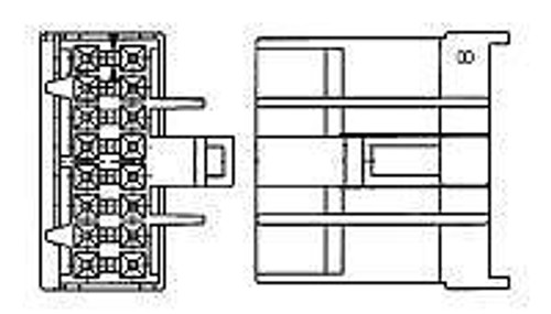 Headers & Wire Housings 16 POS RCPT. HSG. (100 pieces)