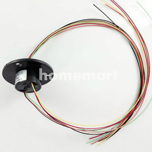 10X 6 Lead Wires 250Rpm 22mm Small Capsule Slip Ring 22mm 62A(6 Wires,2 amps)