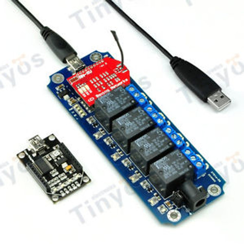 TOSR04 - 4 Channel Smartphone Relay WiFi Remote Control Kit