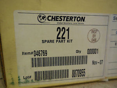 NEW CHESTERTON 221 SEAL KIT SIZE-38 SHAFT SIZE 4.750