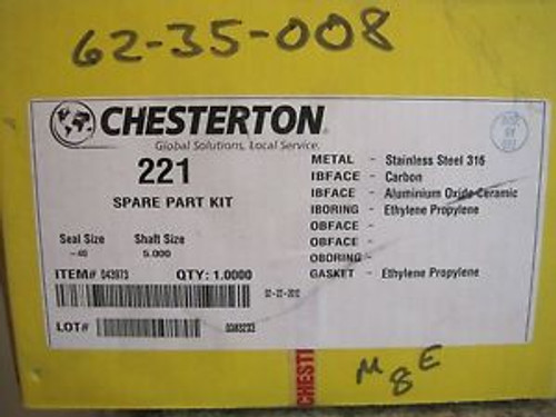 NEW CHESTERTON 221 SEAL KIT SIZE-40 SHAFT SIZE 5.000