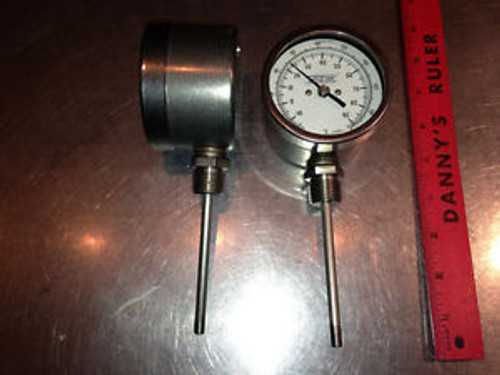 3 Dial, Bottom-Connected Dial Dual-Scale Industrial Bimetal Thermometer4L
