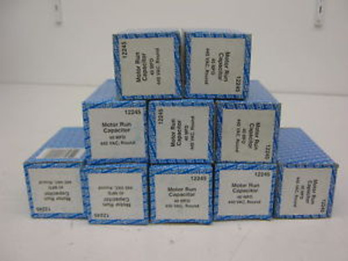 10 NEW MARS 12245-10 MOTOR RUN CAPACITOR 40MFD 440VAC ROUND (10)