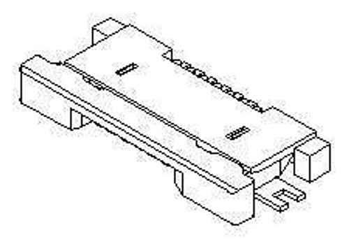 FFC & FPC Connectors RA SMT ZIF BOTTOM 5P (100 pieces)