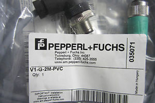 4 NEW PEPPERL FUCHS V1-G-2M-PVC CABLE CONNECTOR V1G2MPVC