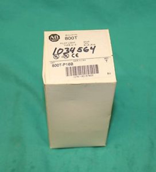 Allen Bradley 800T-P16B Pilot Light Ser.T 120V Blue Lens NEW