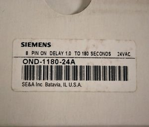 Siemens OND-1180-24A Time Delay Relay - OND118024A