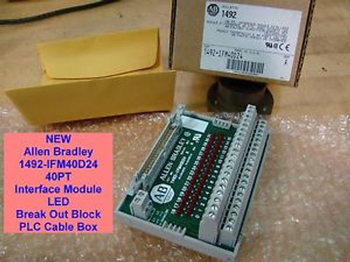 NEW Allen Bradley 1492-IFM40D24 40PT Interface Module LED Break Out Block