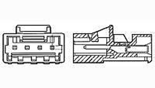 Headers & Wire Housings 04P RCPT ASSY (100 pieces)