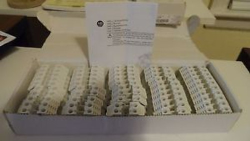 50/box) Allen Bradley 1492-J10-W Screw Terminal Blocks Feed Thru Clamp #16-6 AWG