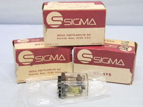 3 NEW Sigma 68R3-6DC-SCO Relay 6VDC