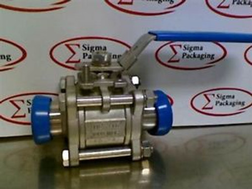 NEW WCB-Flow Products Stainless Steel Ball Valve DN40, 1-1/2 316, 1000 WOG