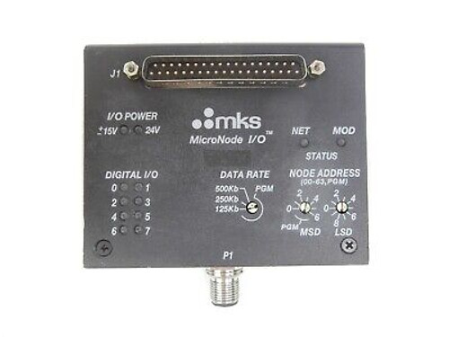 MKS Instruments AS00124-01 MicroNode I/O Module Working Surplus