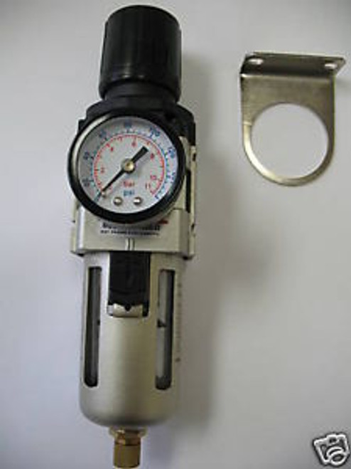 3/8 NPT Pneumatic Air Filter/Regulator 4000L/min Gauge MettleAir