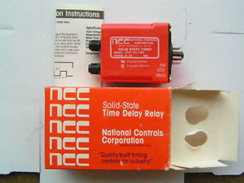 NCC CKK-60-462 Solid State Timer .6-60 Seconds Model CKK-0060-462 NEW in Box